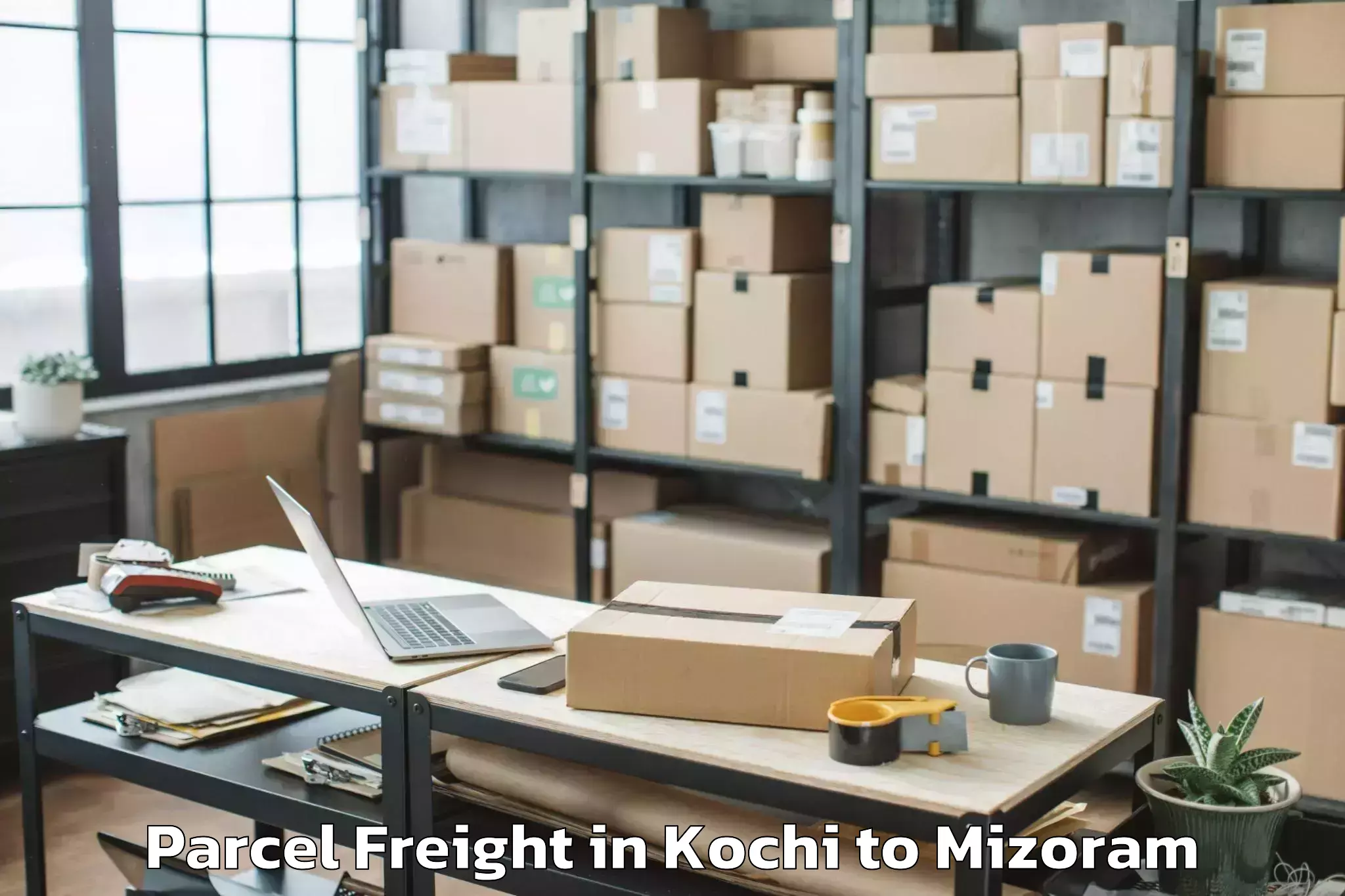 Book Kochi to Saiha Parcel Freight Online